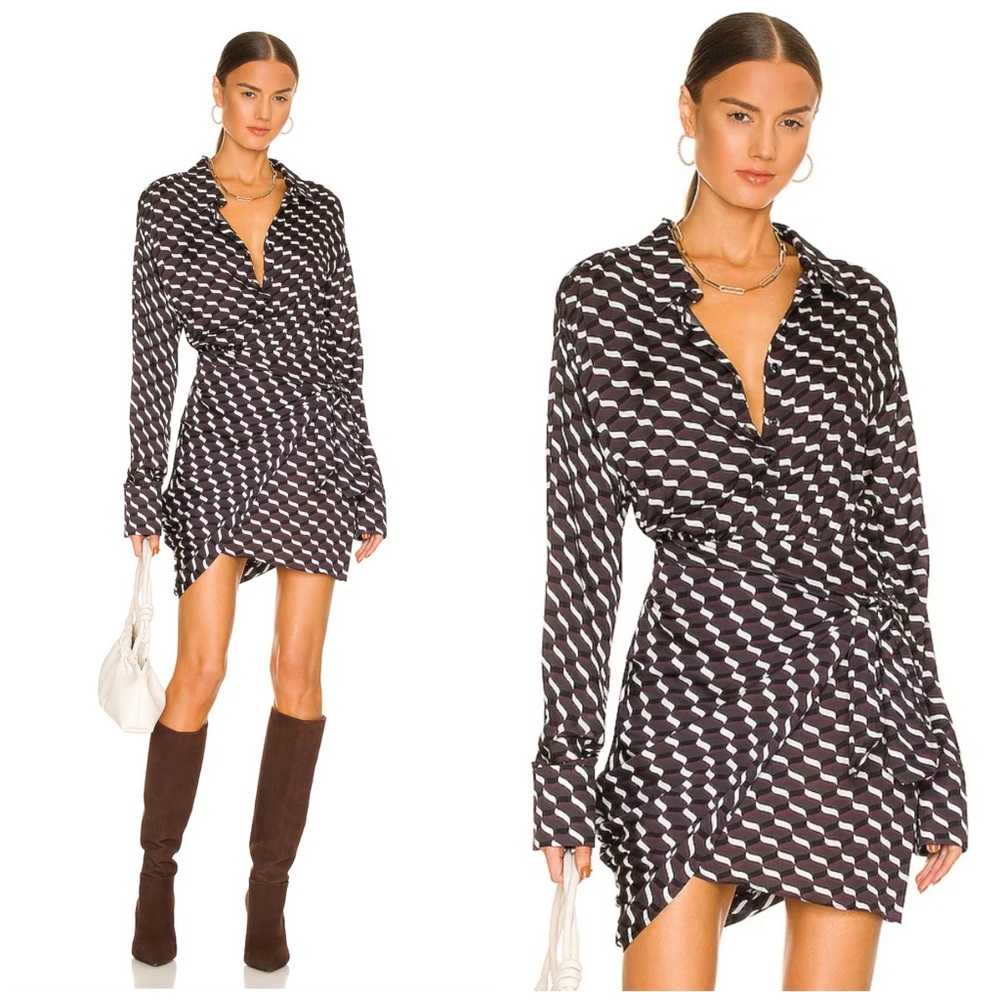 $248 L'ACADEMIE KAMILLE WRAP DRESS JOIE VINCE ZIMMERMANN LOVERS FRIENDS TIKTOK